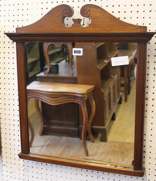 Mahogany wall mirror